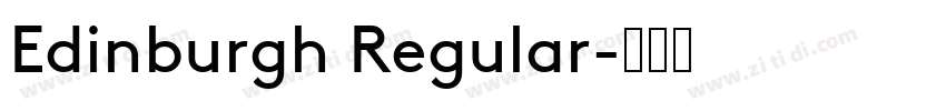 Edinburgh Regular字体转换